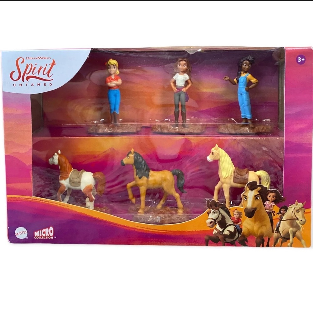 Spirit Untamed Micro Collection Set 6 Figures Movie Figurines Cake Toppers New